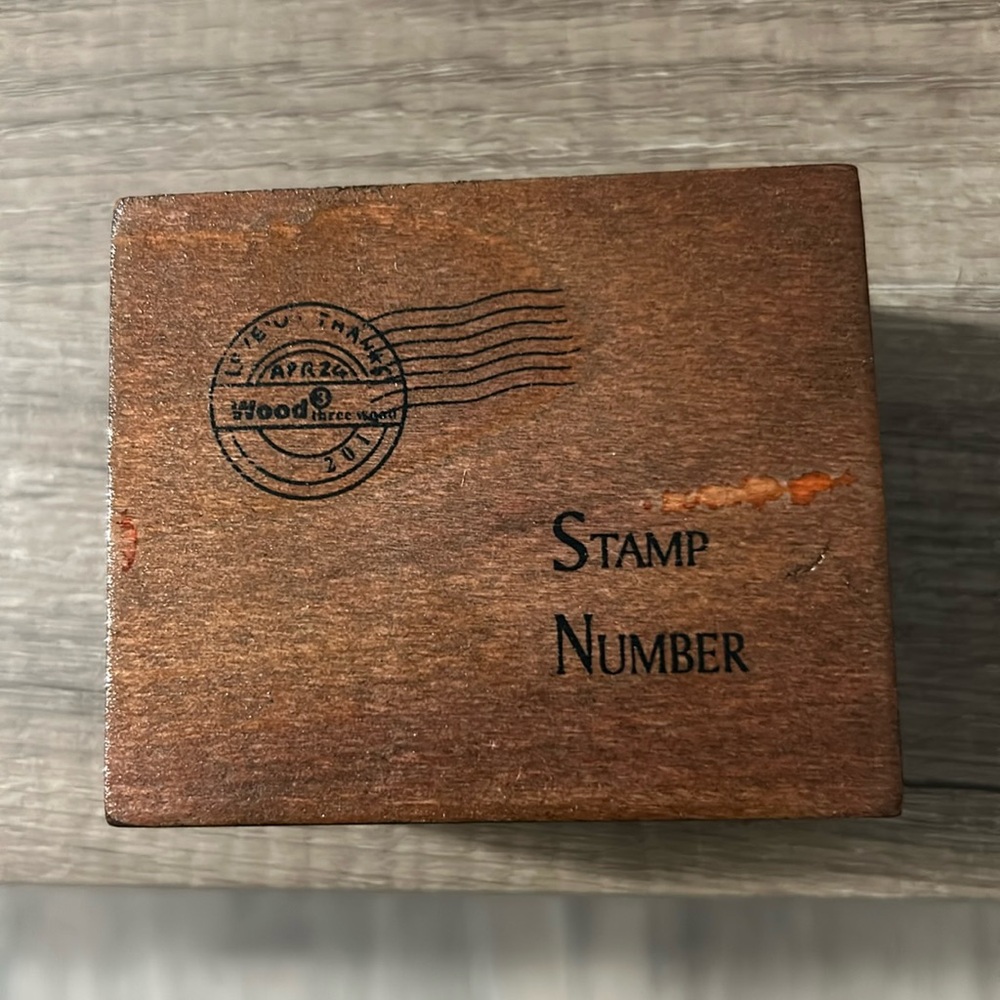 Vintage rubber stamp set